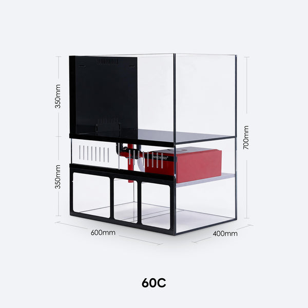 NINEWOOD 60C Aquarium - 600 × 400 × 700 mm