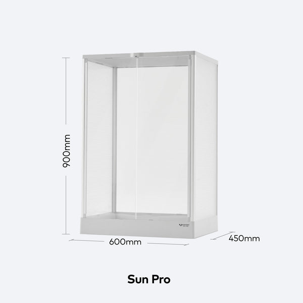 ADVINCI Sun Pro 604590 Reptile Terrarium – 600 × 450 × 900 mm, White