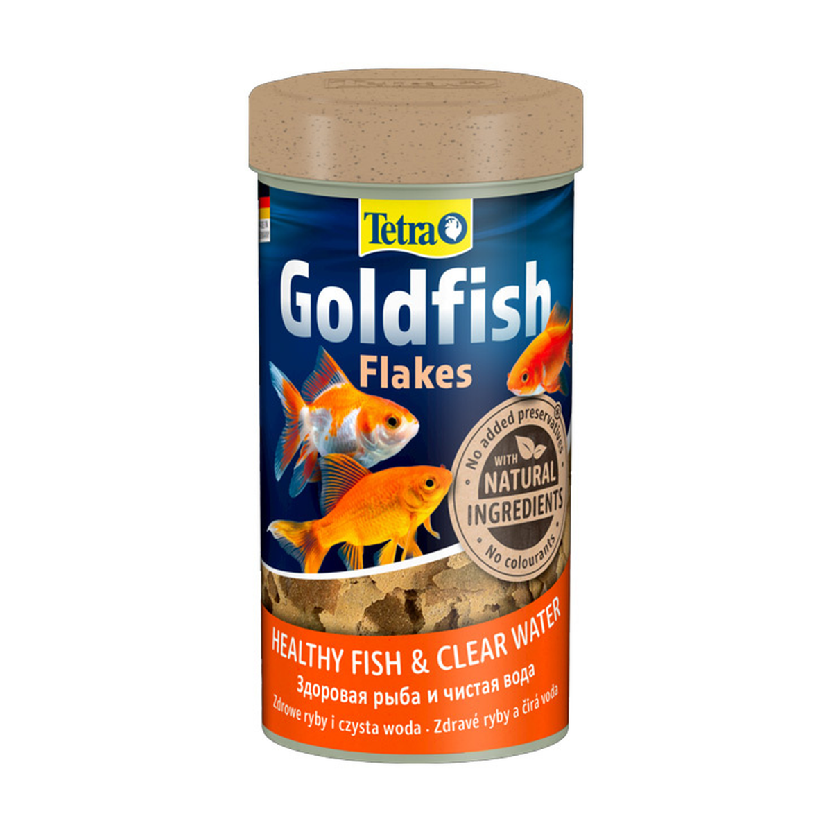 Tetra Goldfish Flakes fish food, 100 mL (20 g) container