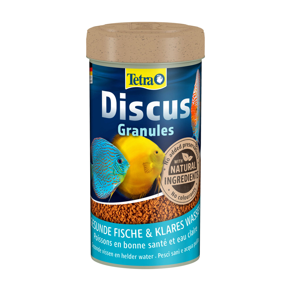 Tetra Discus Granules fish food, 250 mL (75 g) container