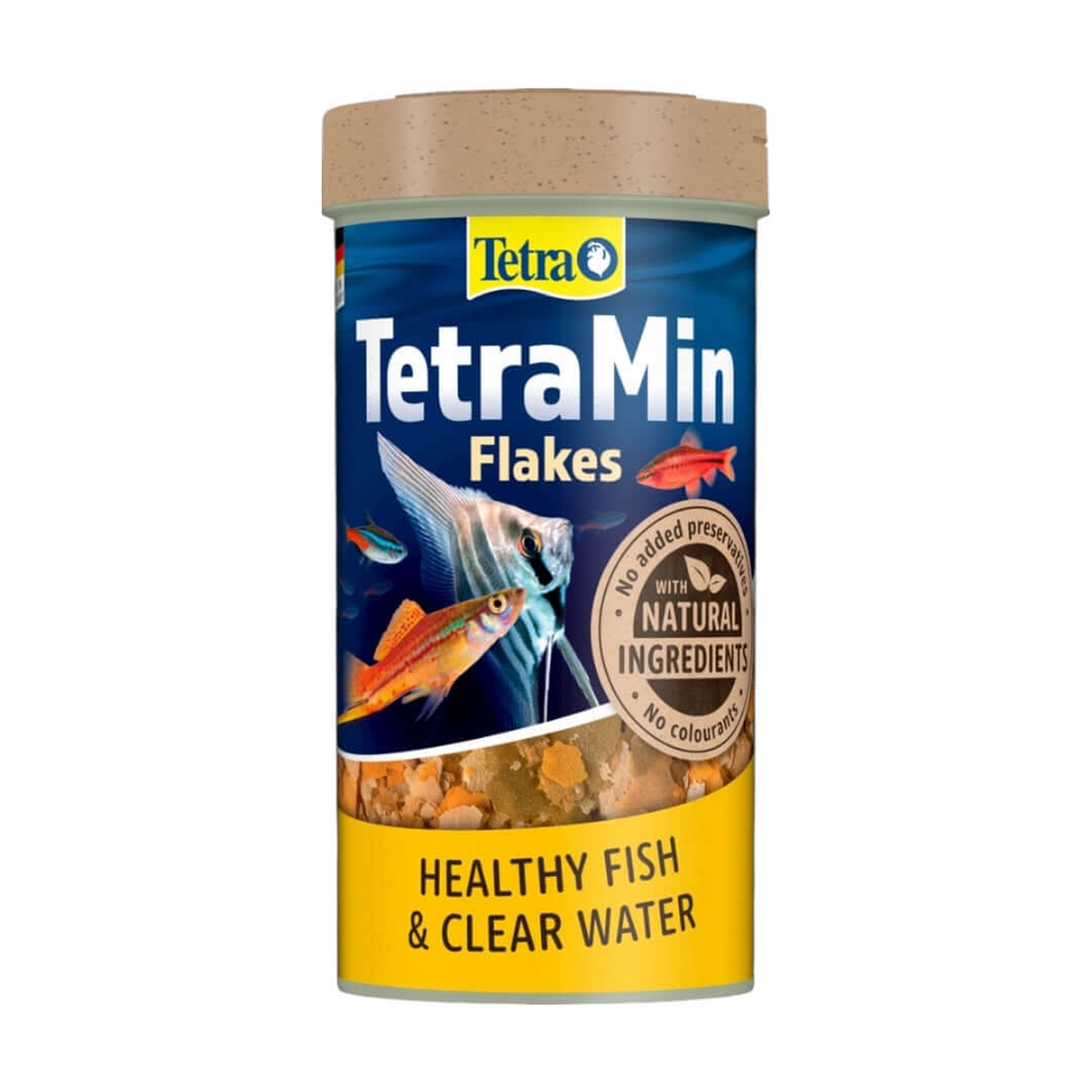 TetraMin Flakes Tropical Fish Food 250 mL (52 g) container