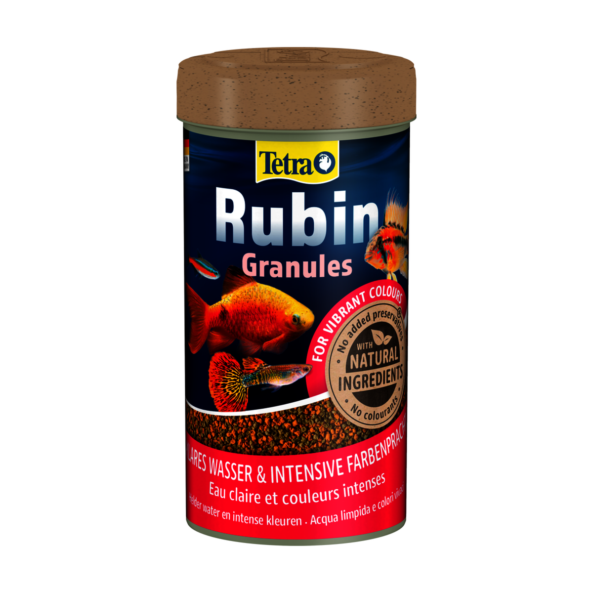 Tetra Rubin Granules colour fish food, 250 mL (100 g) container