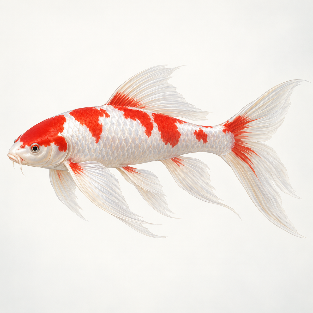 Long-Body Butterfly Koi – 120–130 mm