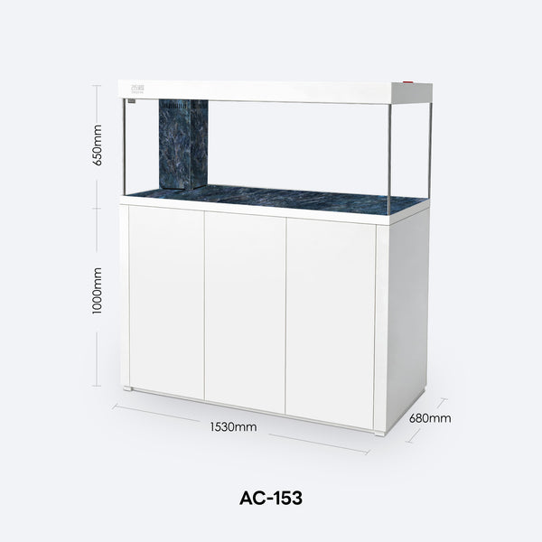 SHUIYA AC-153 dimensions: 1530 × 680 × 1650 mm overall, 650 mm tank and 1000 mm cabinet