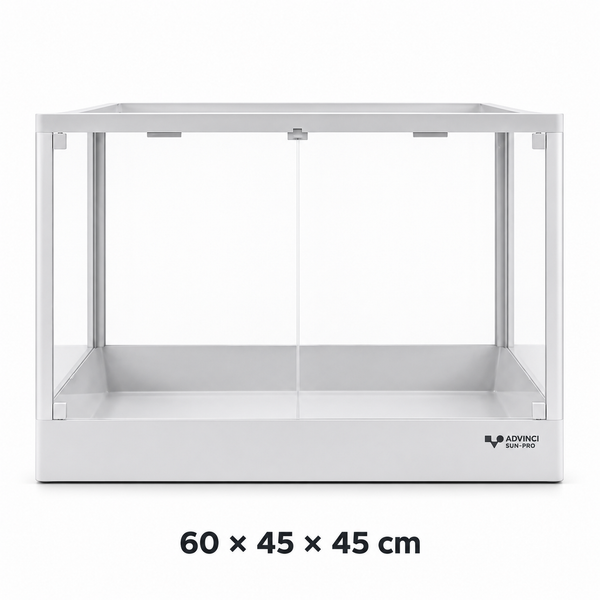 ADVINCI Sun Pro 604545 Reptile Terrarium – 600 × 450 × 450 mm, White