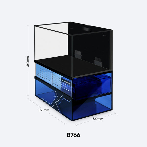 NINEWOOD B766 Aquarium - 550 × 320 × 560 mm