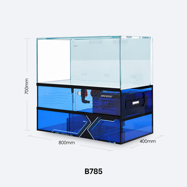 NINEWOOD B785 Aquarium - 800 × 400 × 700 mm