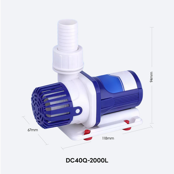ZKSJ DC40Q-2000L DC Aquarium Return & Wave Pump – 2,000 L/h