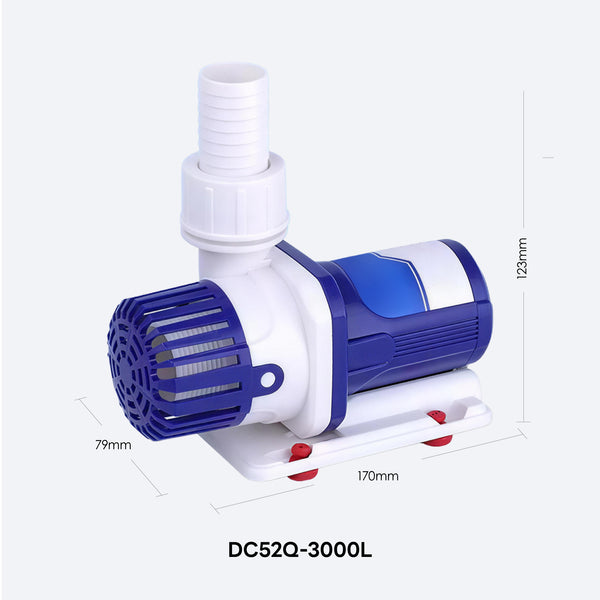 ZKSJ DC52Q-3000L DC Aquarium Return & Wave Pump – 3,000 L/h