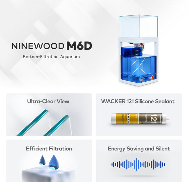 NINEWOOD M6D Aquarium - Black