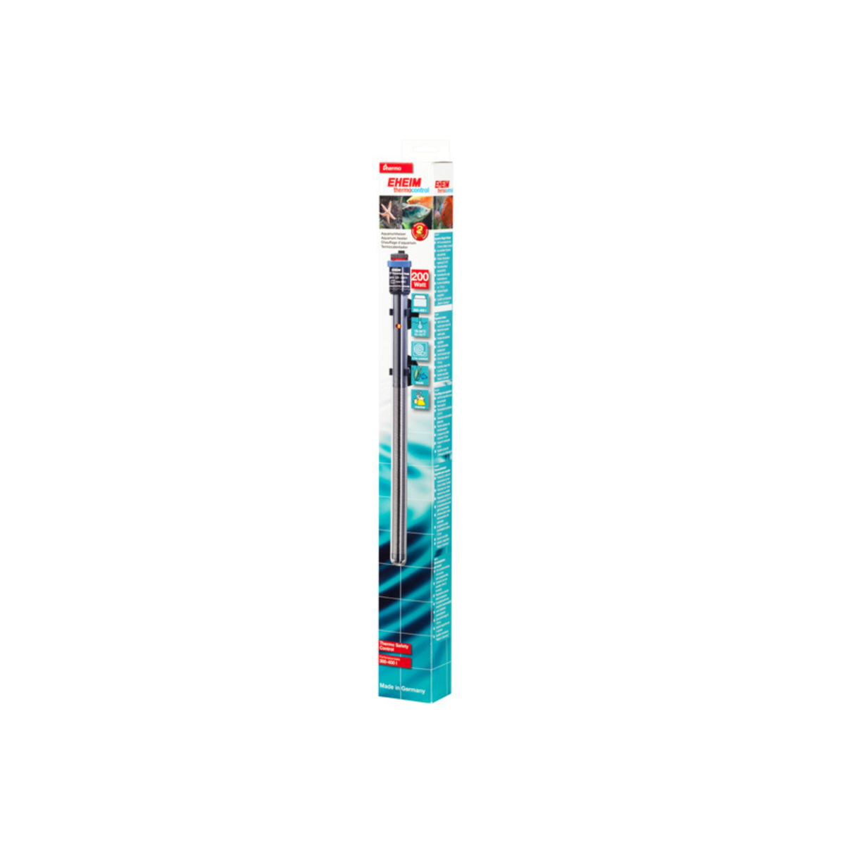 EHEIM thermocontrol 200 W aquarium heater retail packaging, 300–400 L model
