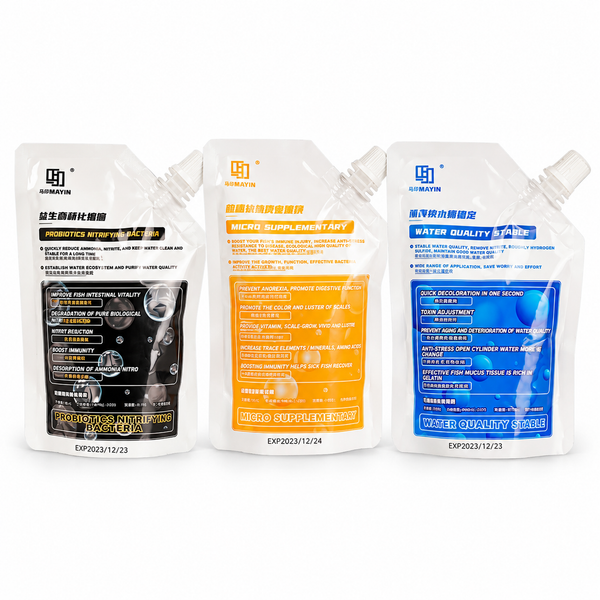 MAYIN Aquarium Water Care Set – 3 × 200 mL (Approx. 6.8 fl oz Each)