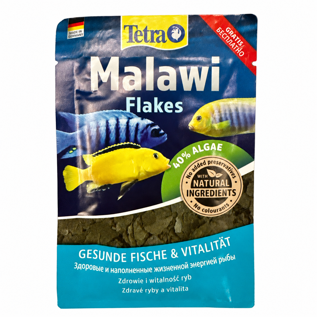 Tetra Malawi Flakes Cichlid Fish Food 3 g sachet