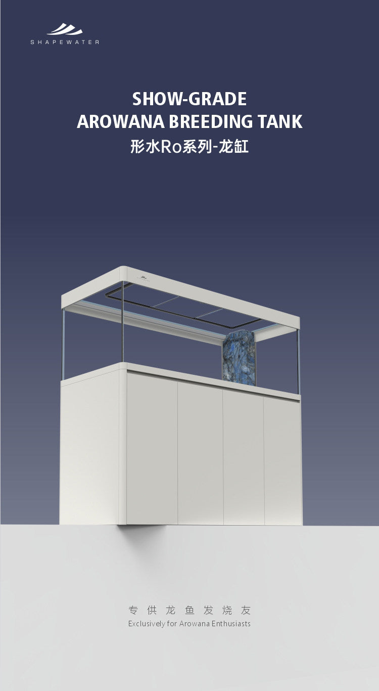 SHAPEWATER 153cm Arowana Aquarium & Cabinet – Pearl White, RO-A153-A604117