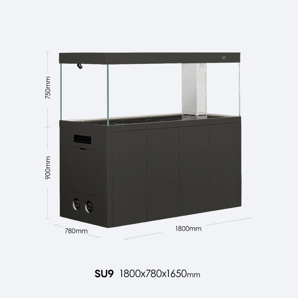 ManTangHong SU9 1800 mm Arowana Aquarium & Cabinet – Meteorite Grey