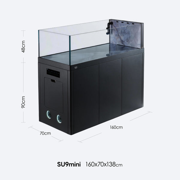 SU9mini 1600 mm Aquarium & Cabinet – Meteorite Grey (013)