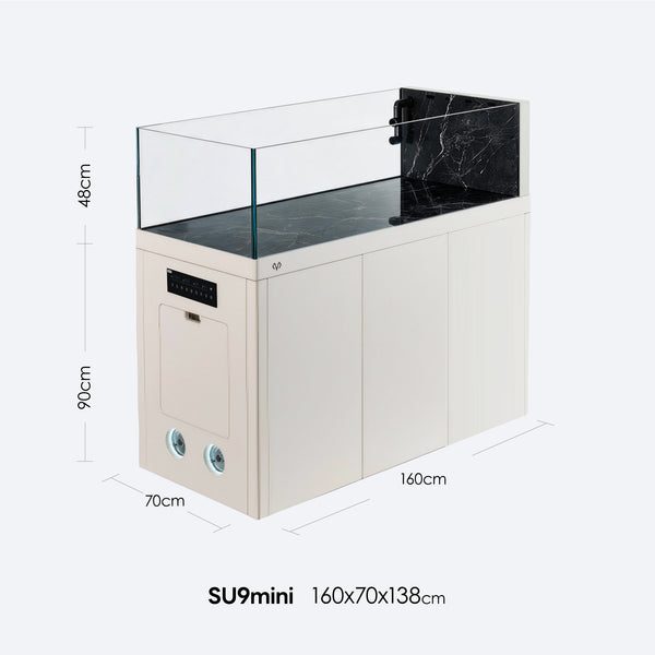 SU9mini 1600 mm Aquarium & Cabinet – Jazz White (015)
