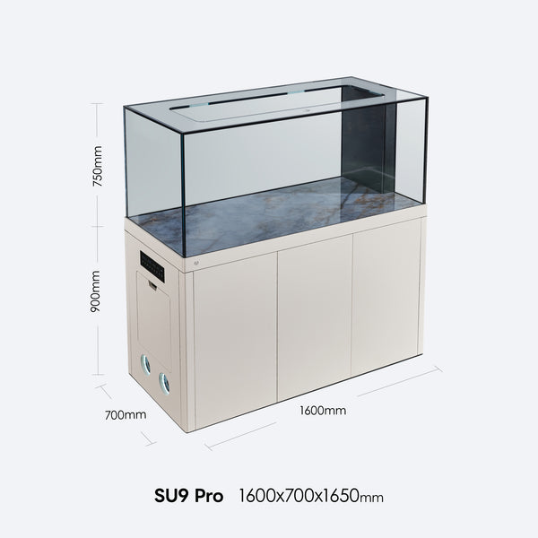 SU9pro 1600 mm Aquarium & Cabinet – Jazz White (025)