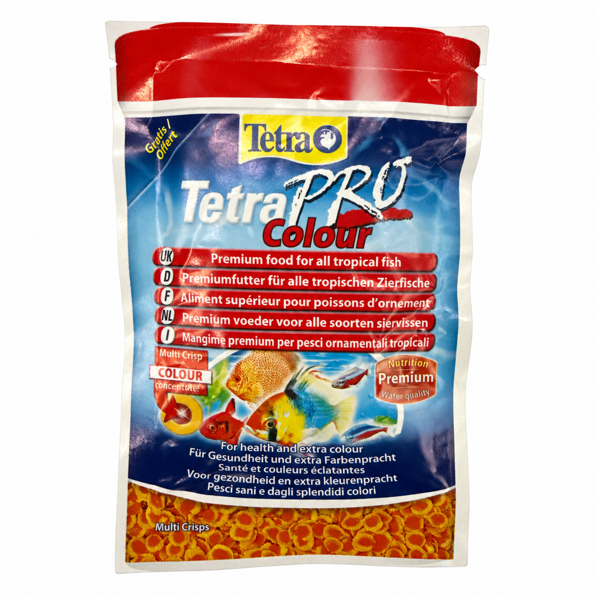 TetraPRO Colour Multi-Crisps Tropical Fish Food 3 g sachet