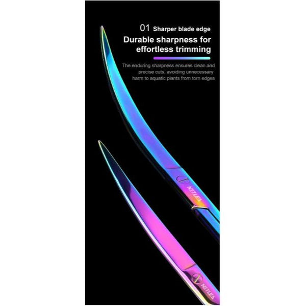 Netlea Aquascaping Scissors (16 cm Spring Scissors), Steel Aquarium