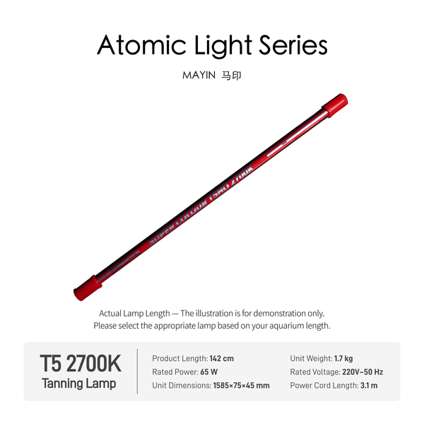 Mayin Full Spectrum LED Aquarium Light, Glass Fish Tank Lamp, Touch