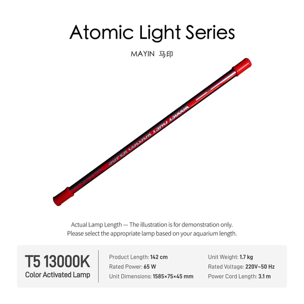 Mayin Full Spectrum LED Aquarium Light, Glass Fish Tank Lamp, Touch