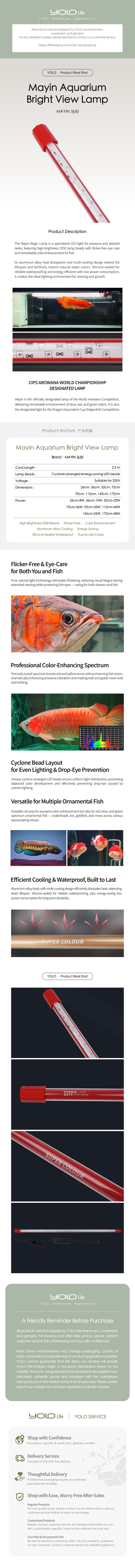Mayin Full Spectrum LED Aquarium Light
