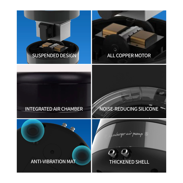 Mayin Oxygen Burger, Air Pump, Aerator, Pump, for Fish, Plants, Tanks