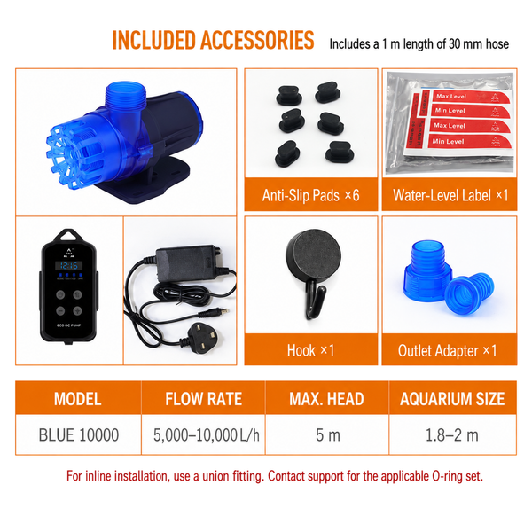 ZKSJ Blue 10000 DC Variable Frequency Water Pump